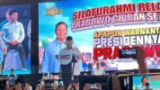 Calon presiden nomor urut 2, Prabowo Subianto saat melakukan kampanye akbar di Kota Makassar. (Rakyat.News/Fadli Muhammad).