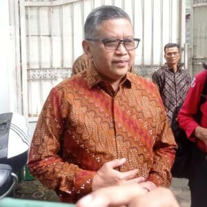 Hasto Respons Pernyataan Otto Tentang Amicus Curiae Megawati. (detikcom/Taufiq Syarifudin).