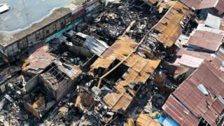 Kondisi Kompleks Pasar Lima Banjarmasin Setelah Terbakar 70 Kios dan Rumah Ibadah Hangus