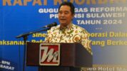 PJ Gubernur Sulbar Bahtiar Baharuddin Saat Rapat Koordinasi Awal Gugus Tugas Reforma Agraria (GTRA) Sulbar Tahun 2024
