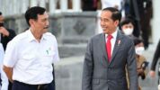 Presiden Joko Widodo dan Menkomarves Luhut Binsar Pandjaitan