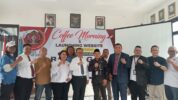 PJ Wali Kota Bekas R Gani Muhamad Hadiri Coffe Morning dan Launching Website PWI Bekasi Raya