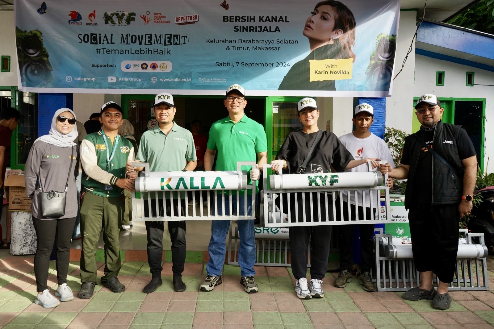 Awkarin Bersih-bersih Kanal Sinrijala Makassar, Rangkaian Acara KYF 2024