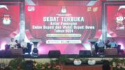 Debat terbuka pertama antara pasangan calon bupati dan wakil bupati Gowa