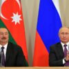 Presiden Rusia Vladimir Putin Bersama Presiden Azerbaijan Ilham Aliyev