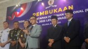 Gubernur Lembaga Ketahanan Pangan Nasional (Lemhanas) Ace Hasan Syadzily Saat Jumpa Pers