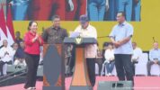 Presiden Prabowo Subianto Saat Menghadiri Peringatan Hari Buruh Internasional