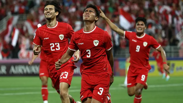 Selebrasi Pemain Timnas Indonesia U-23 Setelah Cetak Gol Ke Gawang Uzbekistan U-23