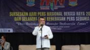 Wakil Wali Kota Bekasi Saat Hadir Pada Perayaan Hari Pers Nasional