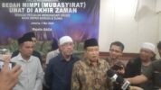 Majelis Gerakan Akhir Zaman (GAZA) menggelar forum strategis berskala internasional bertajuk "Refleksi Spiritual Mubasyirat (Mimpi Benar) untuk Menghadapi Krisis Masa Depan Bangsa dan Dunia" pada Kamis (1/5/2025) di Aula Pondok Pesantren Luhur Al-Tsaqafah, Jakarta Selatan
