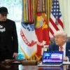 Presiden AS, Donald Trump Bersama Elon Musk