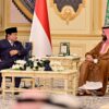 Presiden Prabowo Subianto Saat Bertemu Perdana Menteri Arab Saudi Mohammed bin Salman Al Saud