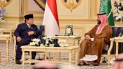 Presiden Prabowo Subianto Saat Bertemu Perdana Menteri Arab Saudi Mohammed bin Salman Al Saud