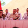 Wamenko Polkam, Lodewijk F. Paulus, Dalam Launching dan Konferensi Pers Sisa Stockpile Bijih Bauksit di Provinsi Kepulauan Riau, Senin (28/7/2025).