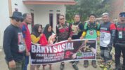 Kapolres Luwu Utara Salurkan Bansos di Tengah One Day Trail Adventure HUT Bhayangkara ke-79