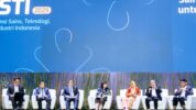 Konvensi Sains Teknologi dan Industri (KSTI) Indonesia 2025 di Bandung, Kamis (7/8/2025)