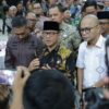 Mendes Yandri Susanto, Saat Menghadiri Penandatanganan Kerja Sama Pengelolaan Keuangan Desa antara Wali Kota/Bupati dan Kajari se-Provinsi Lampung di Kota Metro, Kamis (14/8/2025).