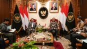 Menko Polkam, Jenderal TNI (Purn.) Djamari Chaniago, Saat Menerima Kunjungan Duta Besar Yordania untuk Indonesia, H.E. Sudqi Al Omoush