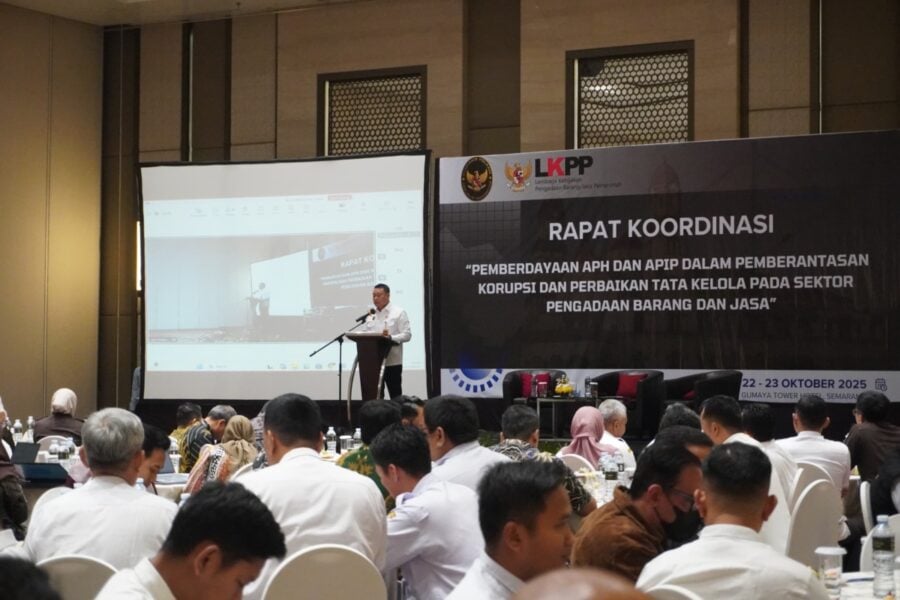 Rapat Koordinasi Pemberdayaan Aparat Penegak Hukum (APH) dan Aparat Pengawas Intern Pemerintah (APIP) Dalam Pemberantasan Korupsi Pada Sektor Pengadaan Barang dan Jasa