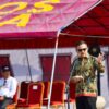 Sekprov Sulsel, Jufri Rahman Saat Memberikan Sambutan dalam Memperingati HUT ke-16 Tenaga Kesejahteraan Sosial Kecamatan (TKSK)