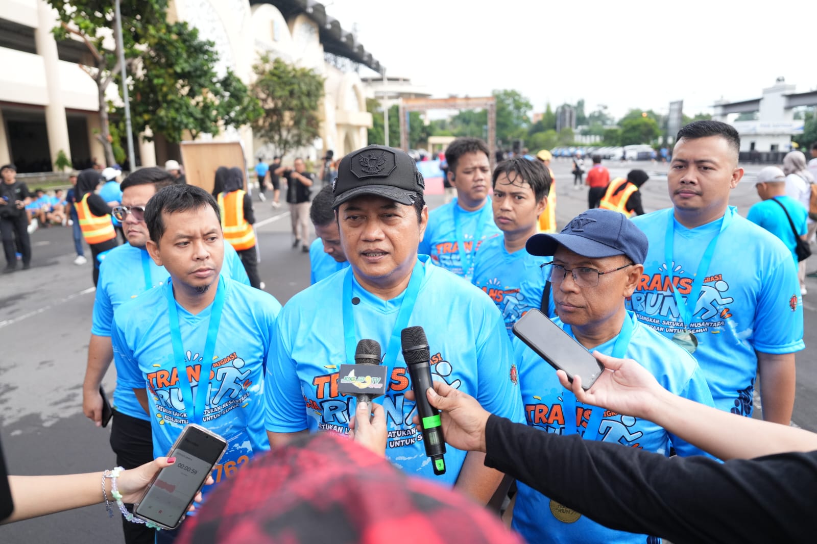 Wamentrans Viva Yoga Mauladi Saat Menghadiri Kegiatan ‘Jogja Transmigrasi Run’
