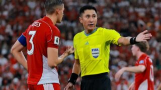 Wasit Ma Ning Saat Pimpin Laga Indonesia vs Irak