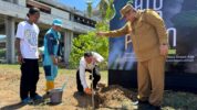 Bupati Maros Ikut Penanaman 200 Pohon Tabebuya di Bandara Sultan Hasanuddin