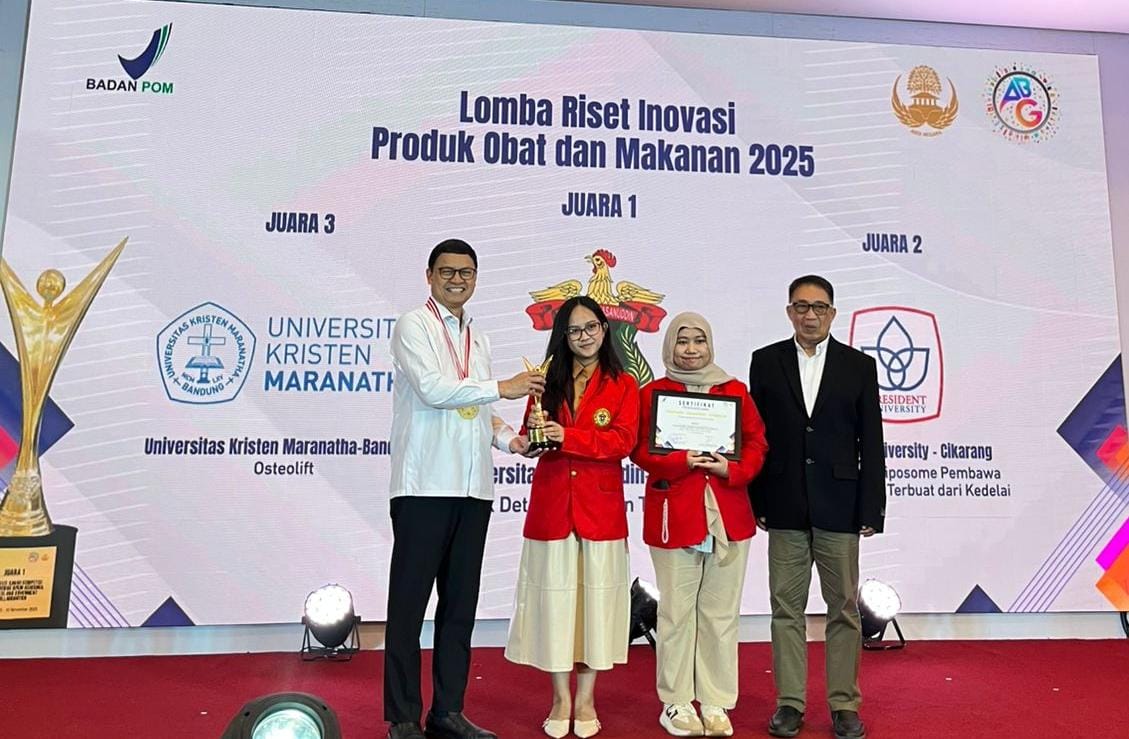 Mahasiswa Unhas Raih Juara 1 Nasional Lomba Riset Inovasi Produk Obat dan Makanan 2025