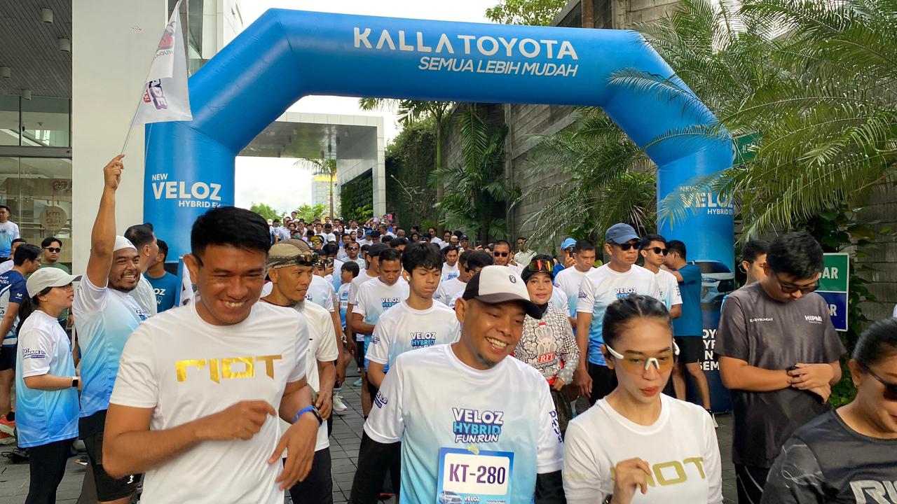 Fun Run Jadi Pembuka Road to Preview Toyota Veloz Hybrid di Makassar