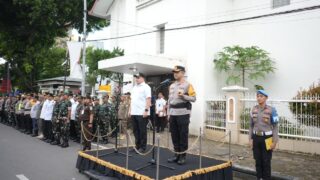 Wali Kota dan Kapolrestabes Makassar Pimpin Langsung Apel Pengamanan Malam Tahun Baru 2026